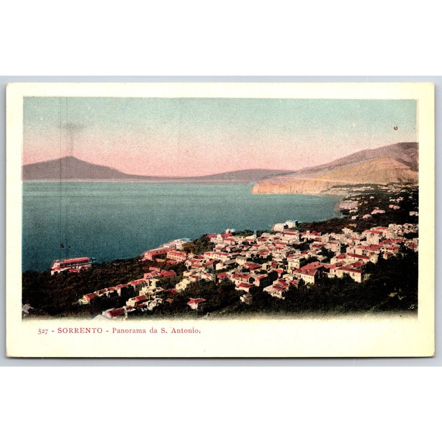 Italian Postcard Sorrento Panorama from St. Antonio 1901-1907 NP VGC