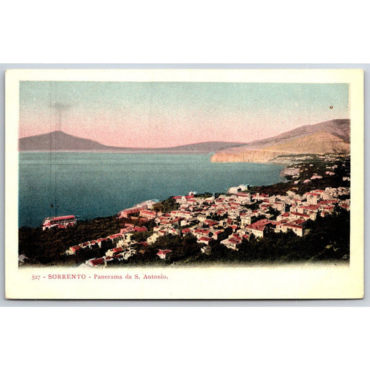 Italian Postcard Sorrento Panorama from St. Antonio 1901-1907 NP VGC