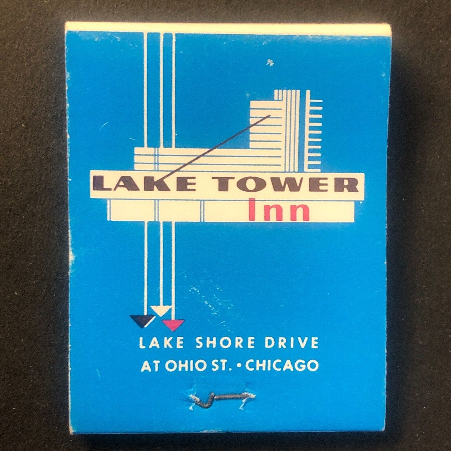 Lake Tower Inn Chicago Full Vintage Matchbook c1960's VGC