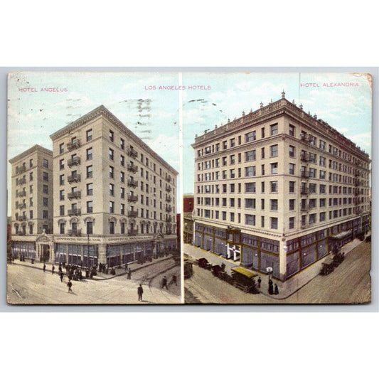 Los Angeles Hotels Postcard - PM 1909 - BITC Swastika Logo