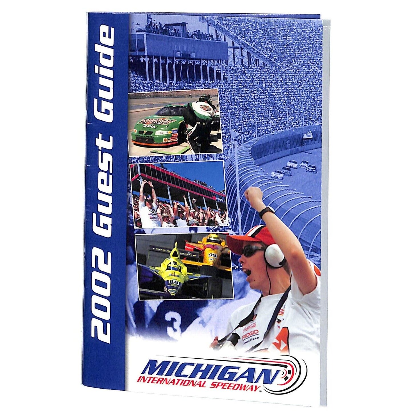 2002 Michigan International Speedway Guest Guide Info & Map Booklet --- 47pp VGC