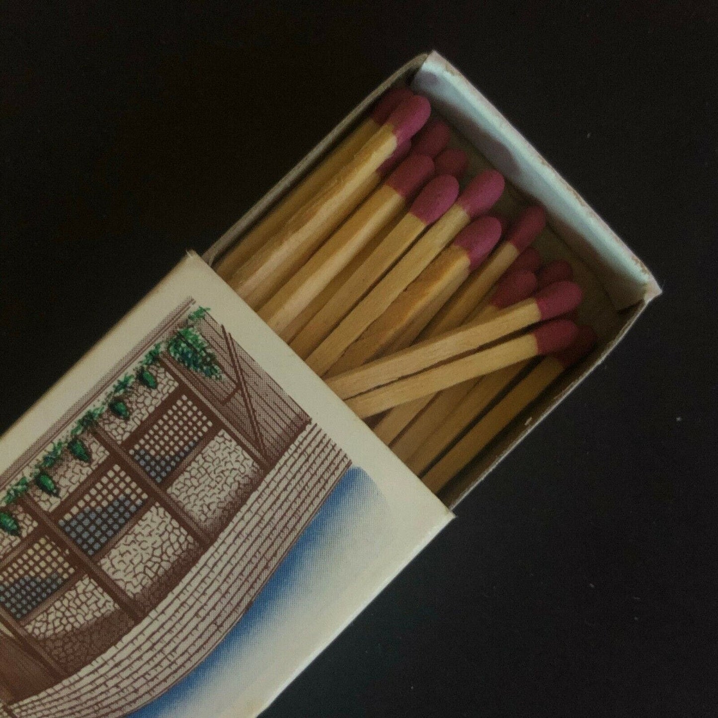 c1970's-80's Wooden Matchbox Matchbook "The Buckboard Restaurant" Farmington, CT