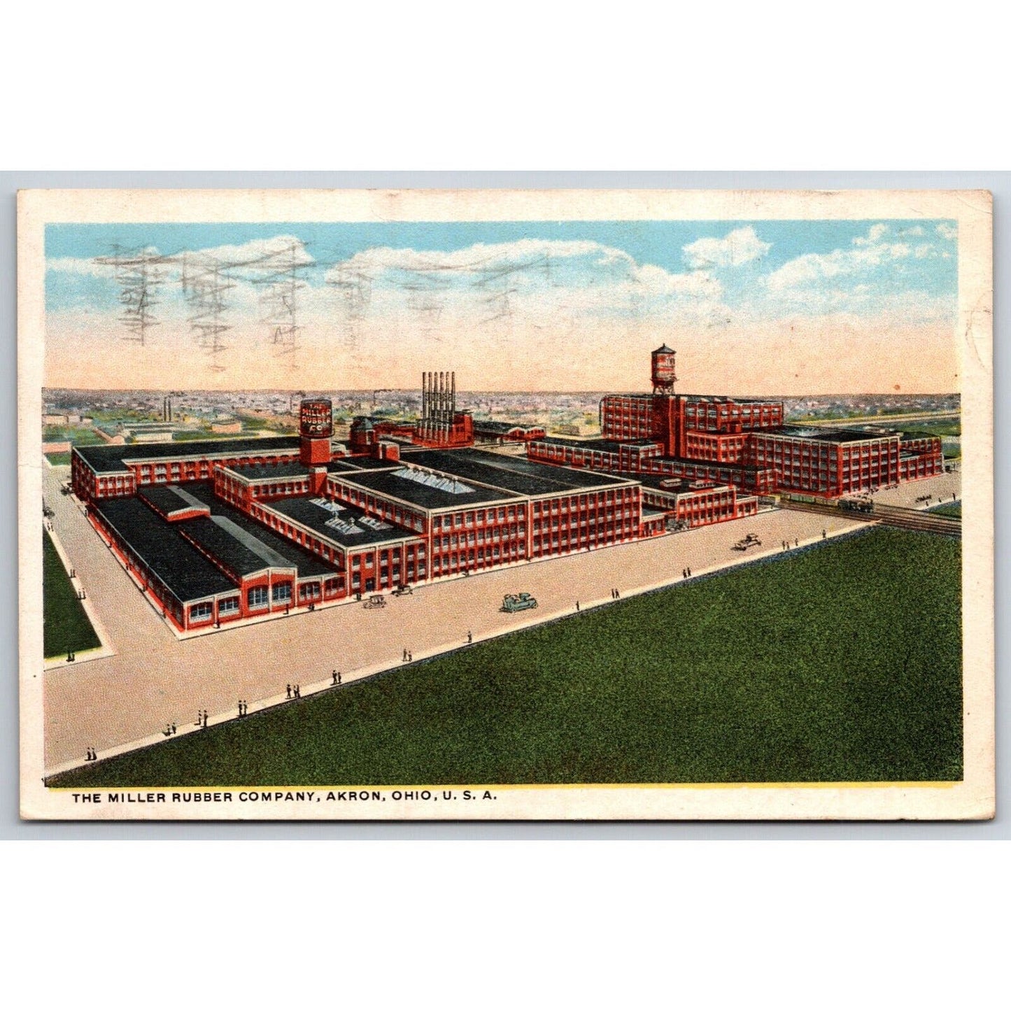 The Miller Rubber Co. Akron, OH Advertising Postcard c1915-20