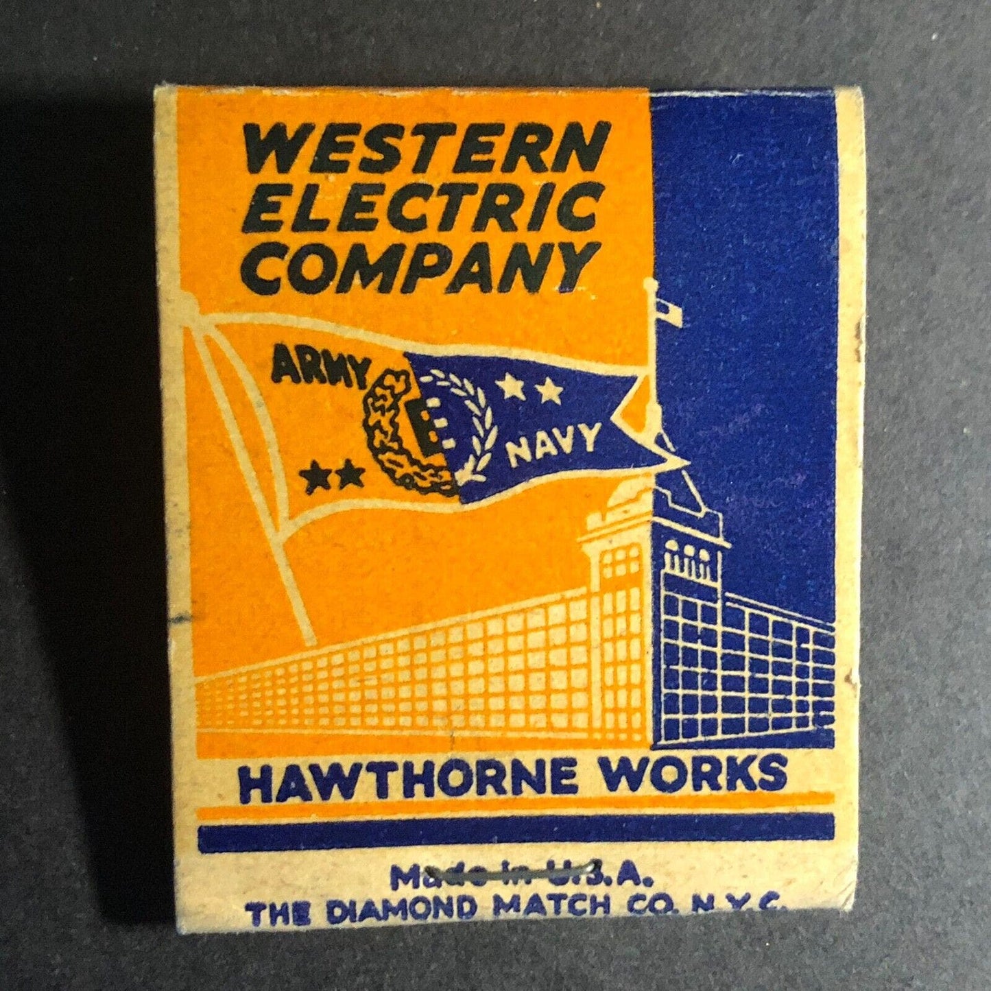 Western Electric Hawthorne Works Bell Telephone Matchbook c1930's-40's (#4)