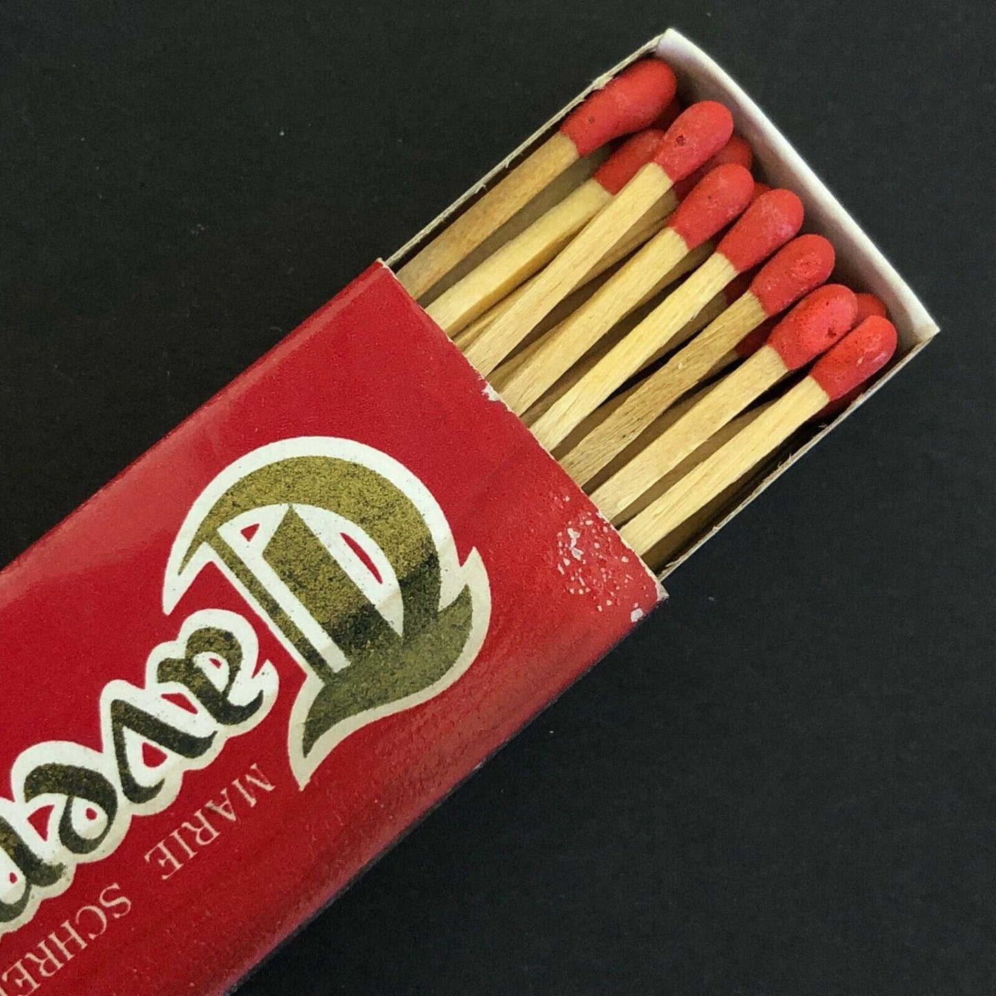 c1960's-70's Wooden Matchbox Matchbook - Marie Schreiber's Tavern Cleveland, OH