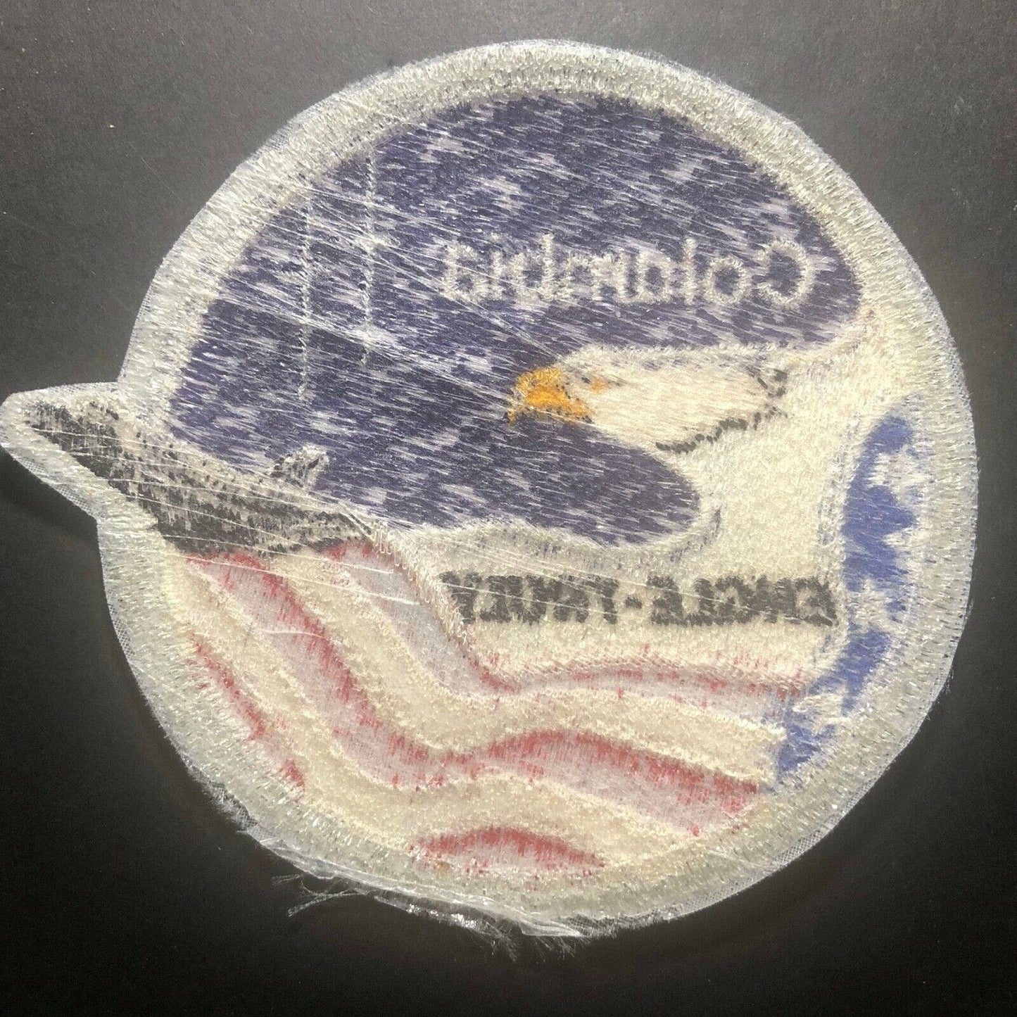 Vintage NASA Columbia - Engle / Truly w/ Eagle & U.S Flag Art Embroidered Patch