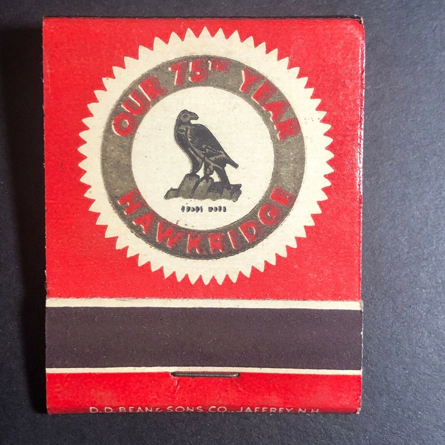 1960's-70's Full Matchbook Hawkridge Bros. Steel Alum - Boston, MA Waterbury, CT