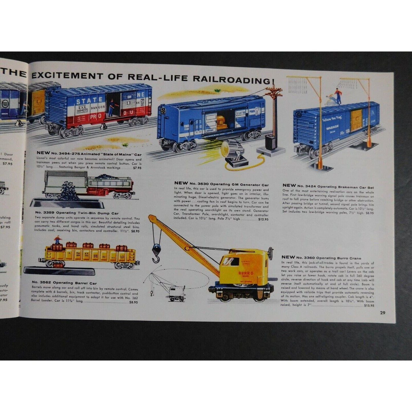 Original 1956 Lionel Electric Trains Catalog 39pgs. VGC/EXC Gary Nelson Coll.