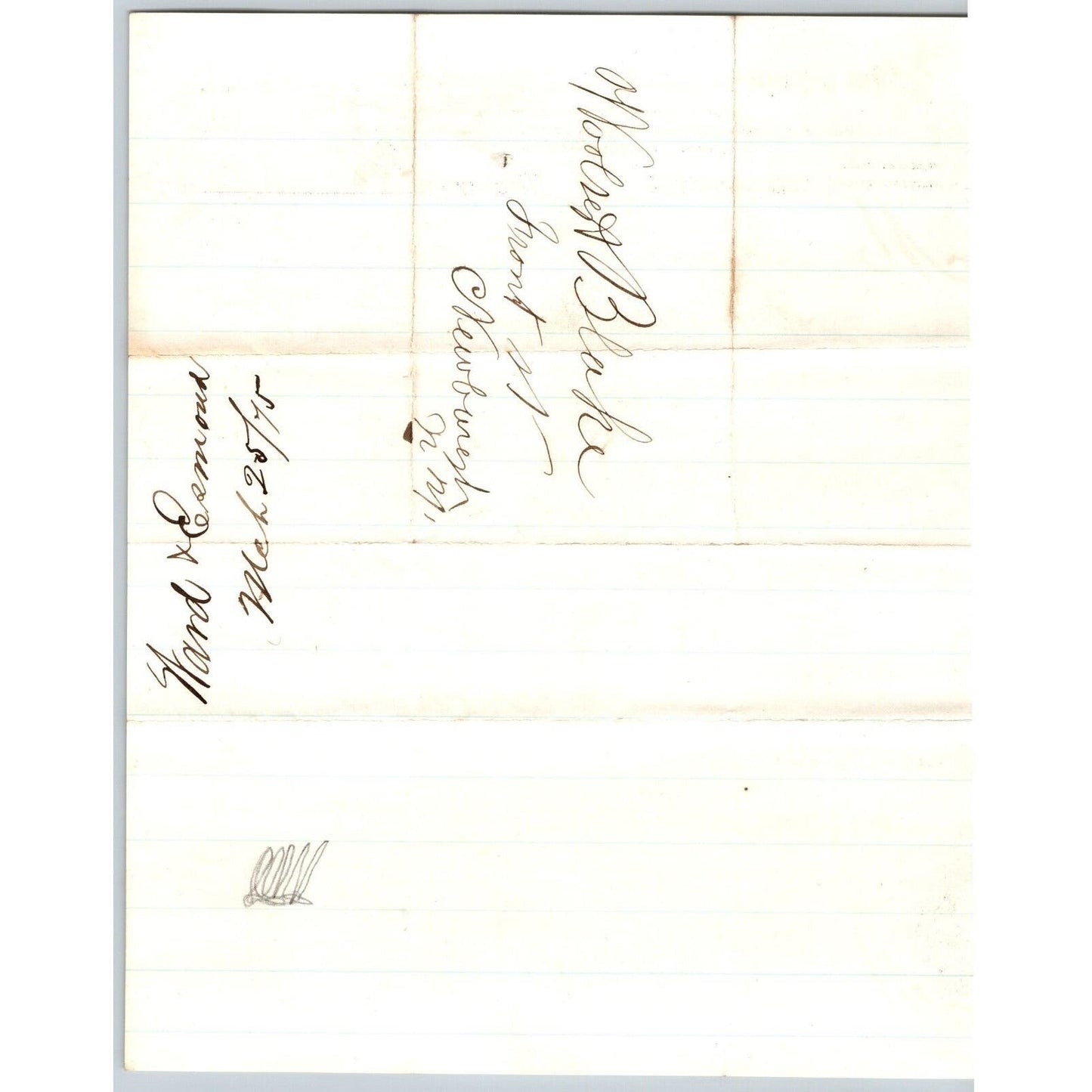 Newburgh, NY Ward & Esmond Real Estate Agents 1875 Letterhead VGC