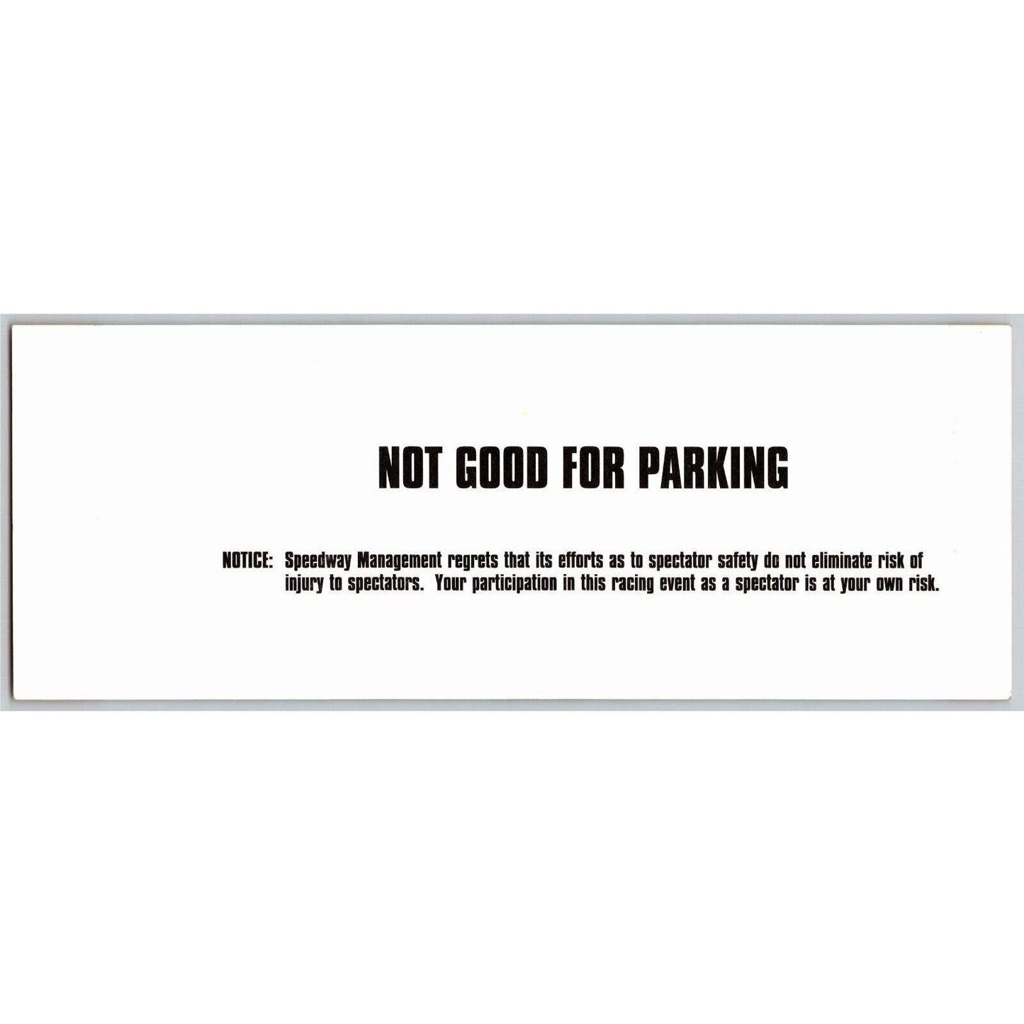 2000 Indy 500 (Sunday Bump Day Time Trials) Pagoda Terrace Unused Ticket IMS #26