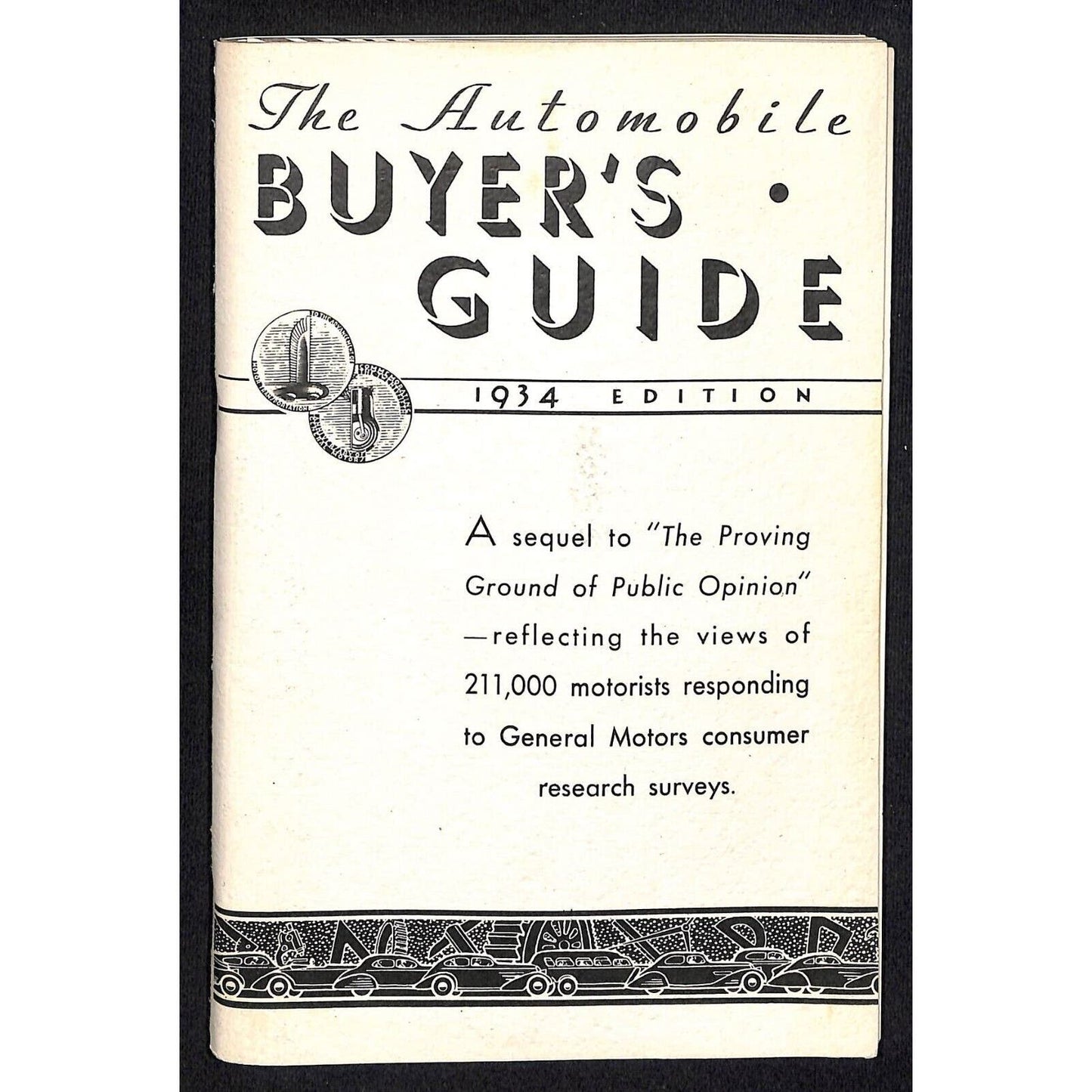 General Motors "The Automobile Buyer's Guide" 1934 80pp - Chicago World's Fair*