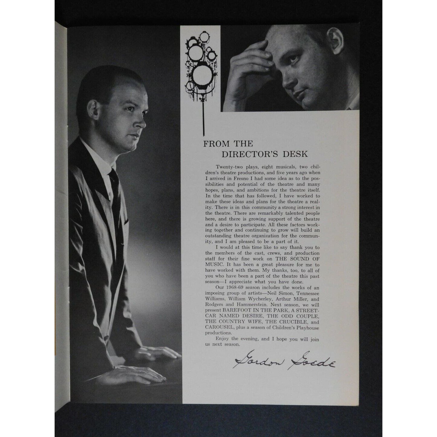 Fresno Community Theatre "Sound of Music" 40pgs. Program 1968