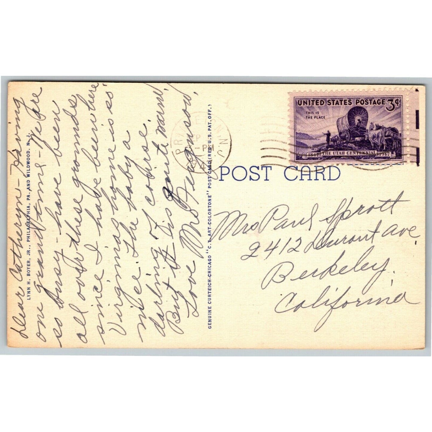 Vintage Linen Postcard Washington Memorial National Carillon, Valley Forge, PA