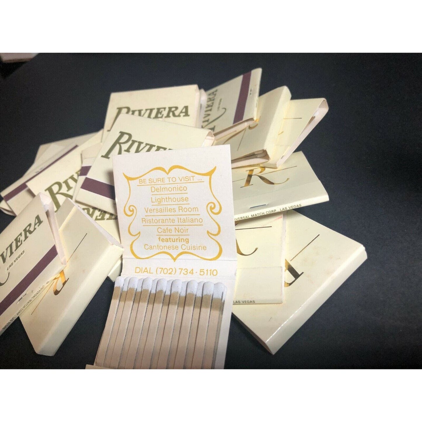 Group of 20 Las Vegas "Riviera" Casino Gambling 80'-90's Full Matchbooks