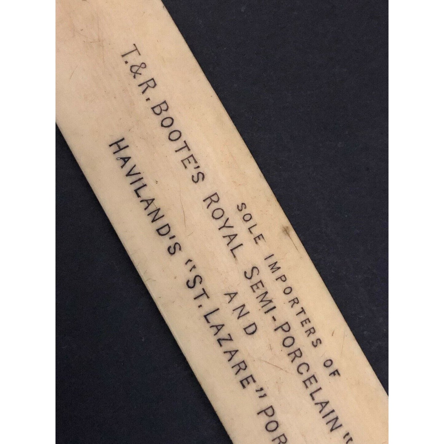 c1895-1905 7.25" Mc Duffee & Stratton Co Boston Adv. Celluloid Letter Opener