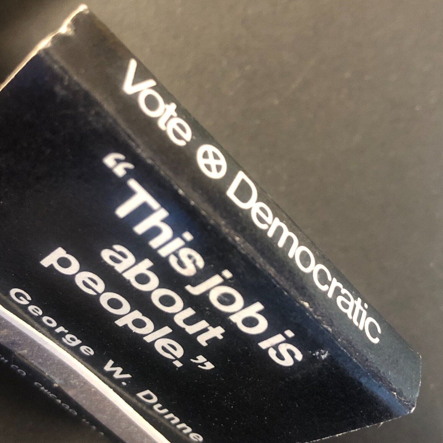 "Retain George W. Dunne" Chicago Vintage Full Matchbook c1966-73 VGC