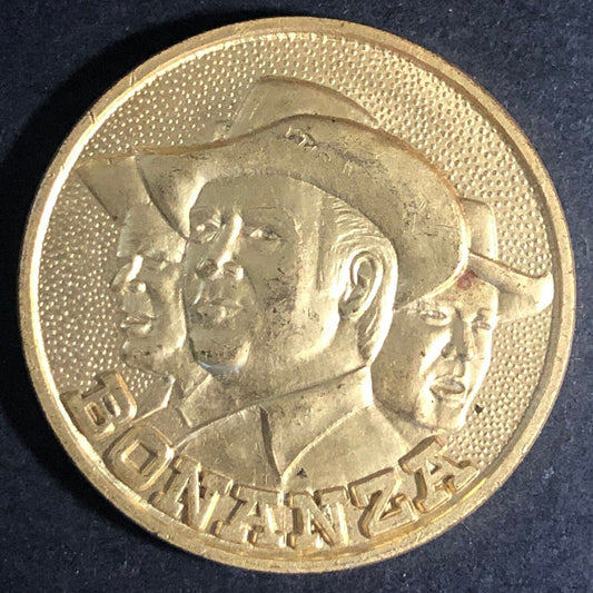 Bonanza (TV Show) NBC Ponderosa Carson Virginia City Medal 30mm 1968 VGC Scarce