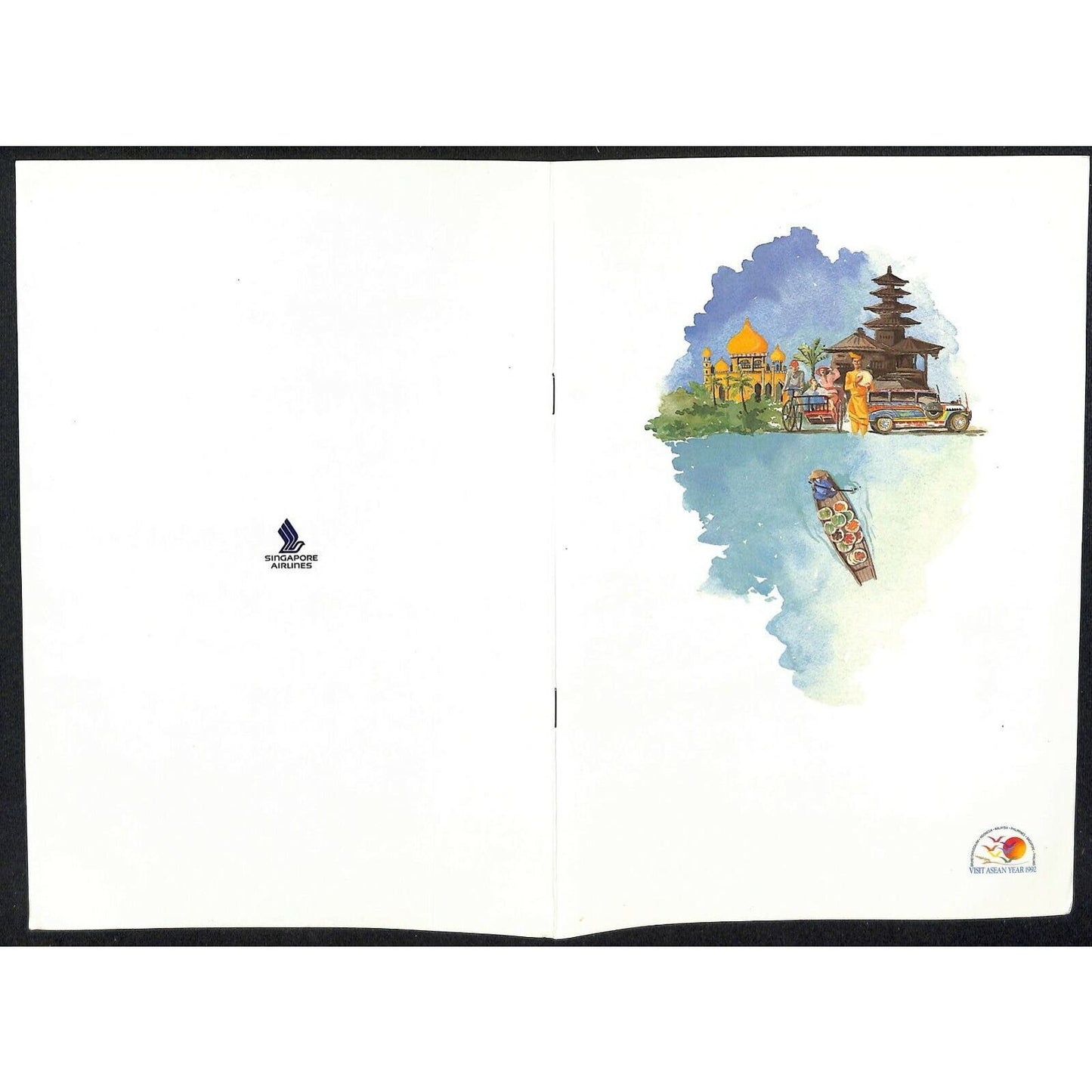 1992 Singapore Airlines ASEAN 25th Anniv. Menu