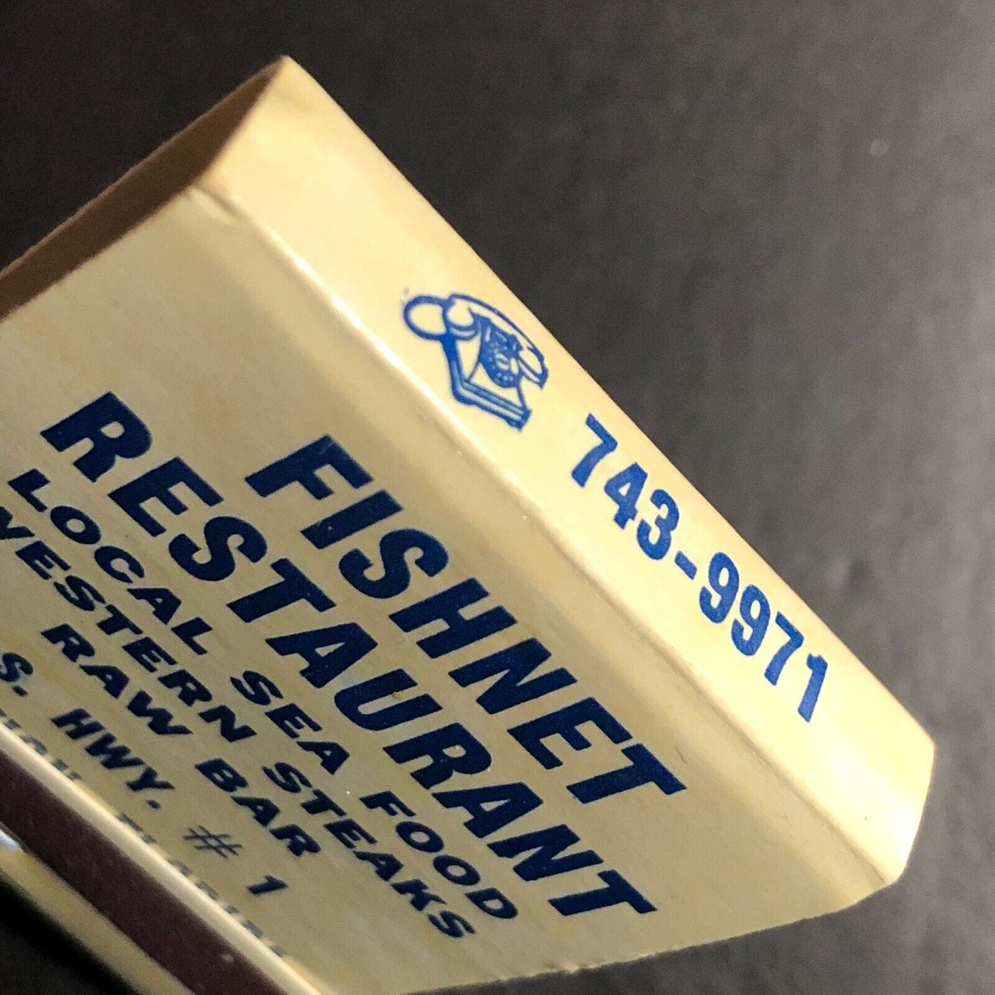 Fishnet Restaurant Local Seafood Marathon, FL Full Matchbook c1968-73