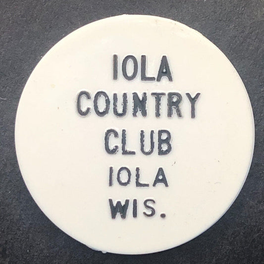Iola Country Club WI Plastic 50¢ Trade Token 28mm - c1960's-70's
