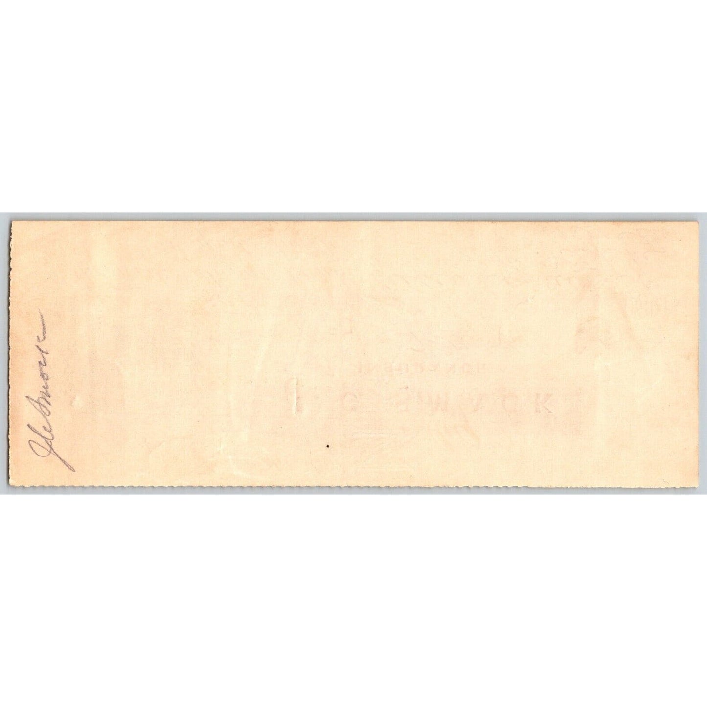 Eufaula Indian Territory / Oklahoma 1906 Bank Check J.C. Smock Insurance Scarce