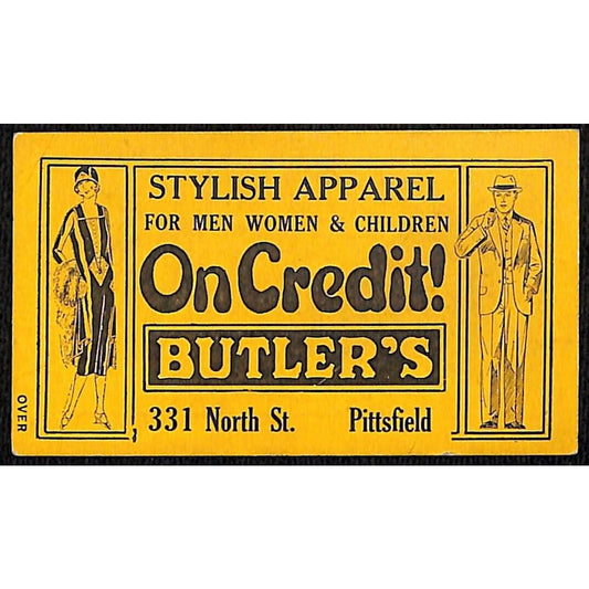 Berkshire Street Railway (1902-1941) Zone 2 Seat Check Butler's Apparel Scarce
