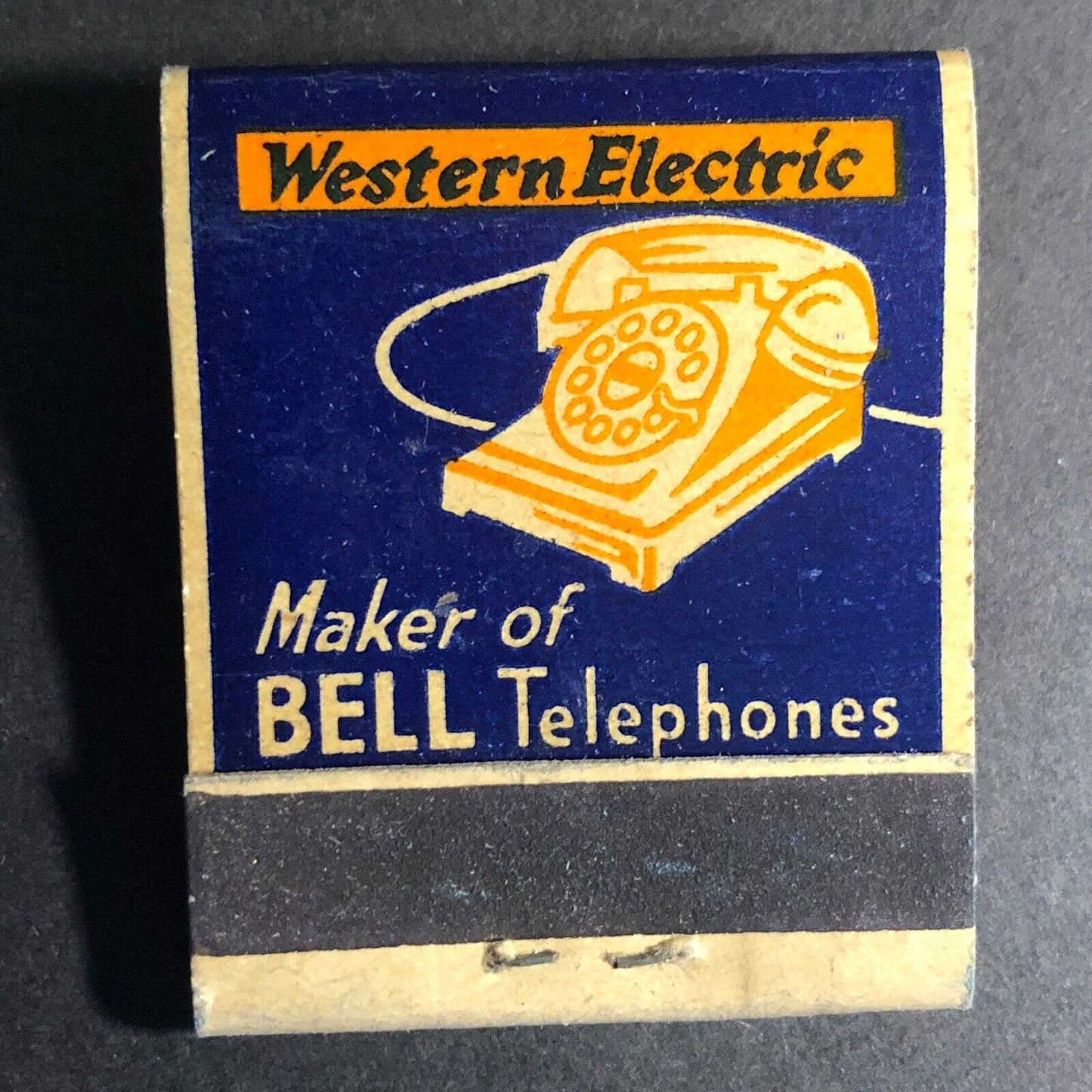 Western Electric Hawthorne Works Bell Telephone Matchbook c1930's-40's (#9)