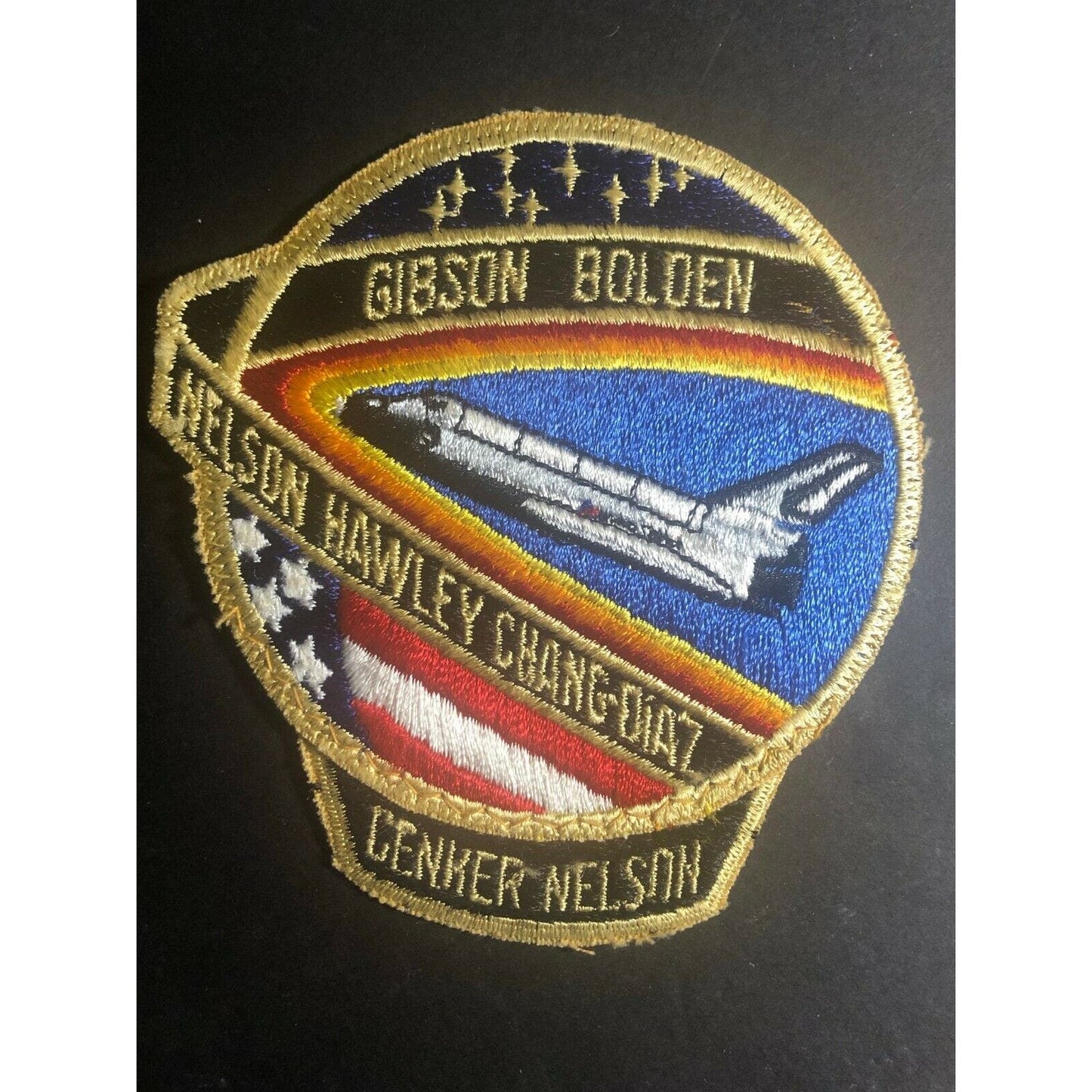 Vintage NASA Shuttle STS 61-C Columbia Embroidered Mission Crew Patch