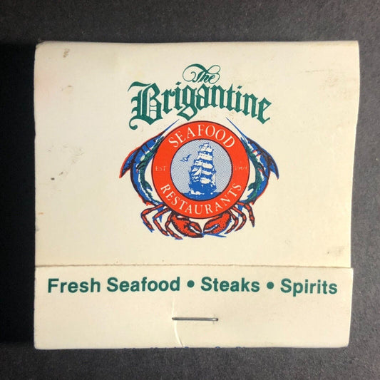 Brigantine Seafood / Miguel's Restaurant Mostly Full (-4) Matchbook c1980's VGC