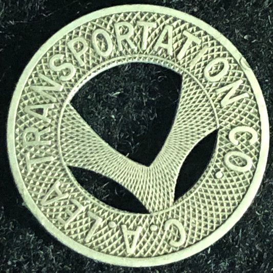 C.A. Lea Transportation Co. (Burlington, NC) G/F One Fare Token 16mm Hanging "L"