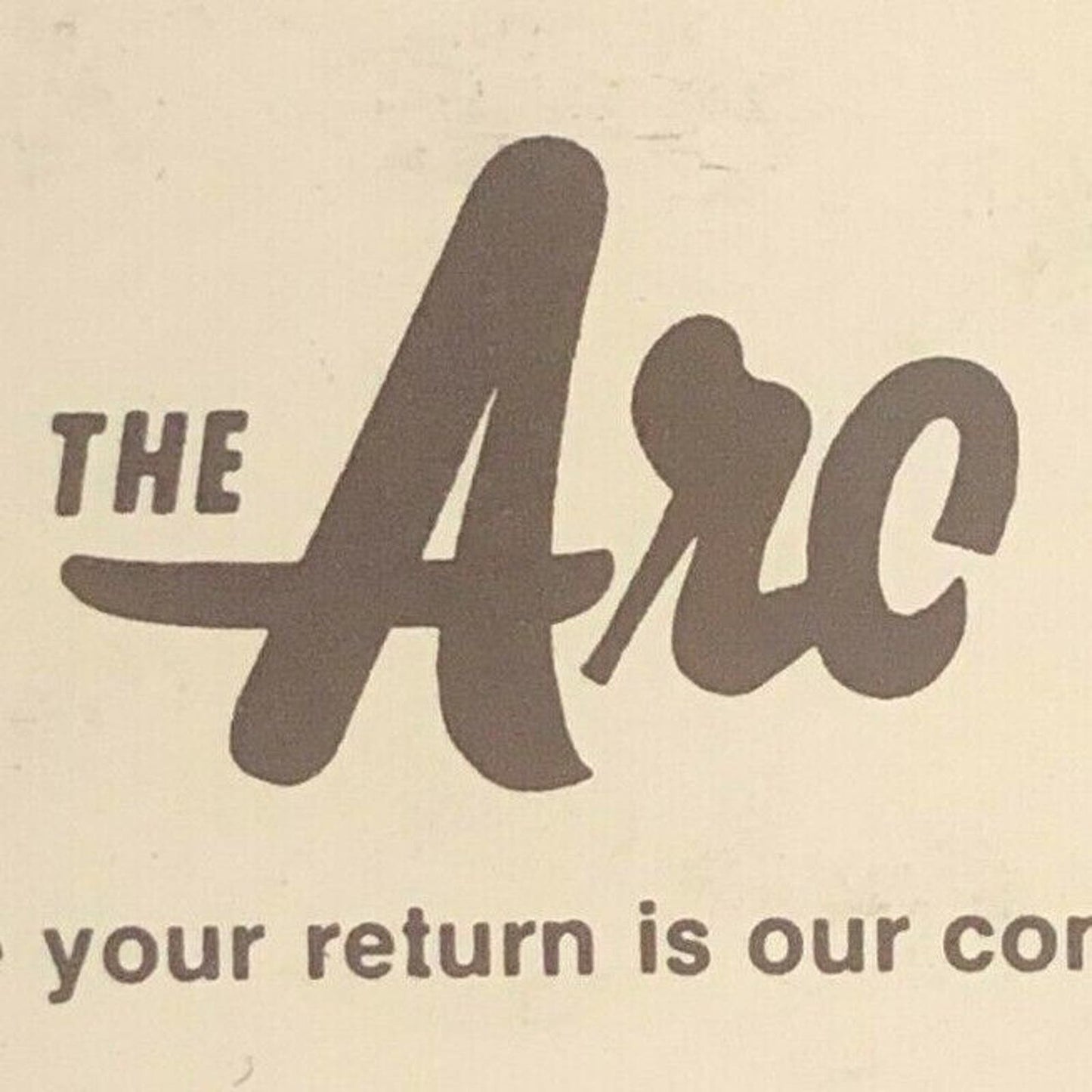 Vintage c1970's-80's Full Matchbook "The Arc" Restaurant / Dance Glenview, ILL