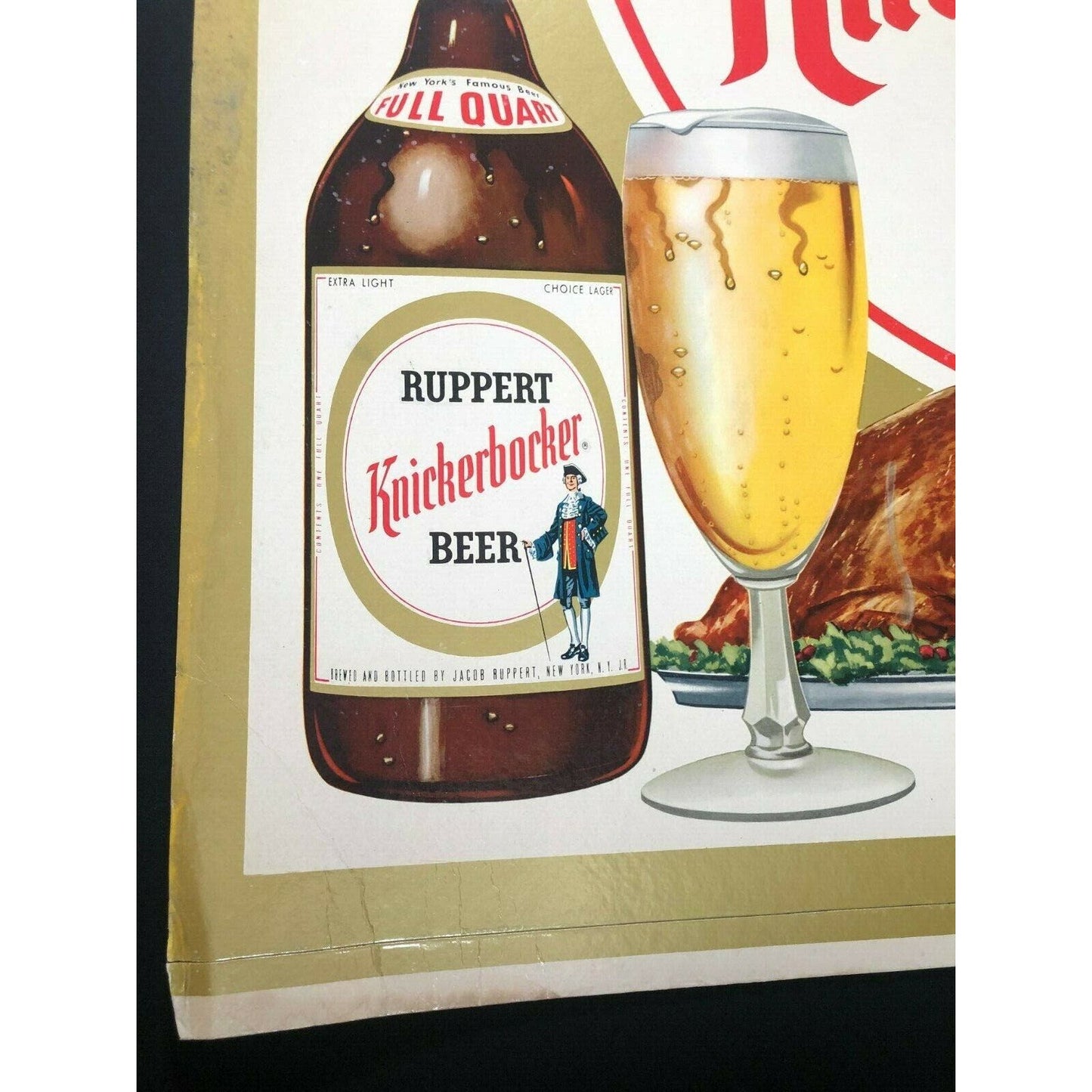 1950's Ruppert Knickerbocker Beer For Holiday Season - New York's Famous Beer!