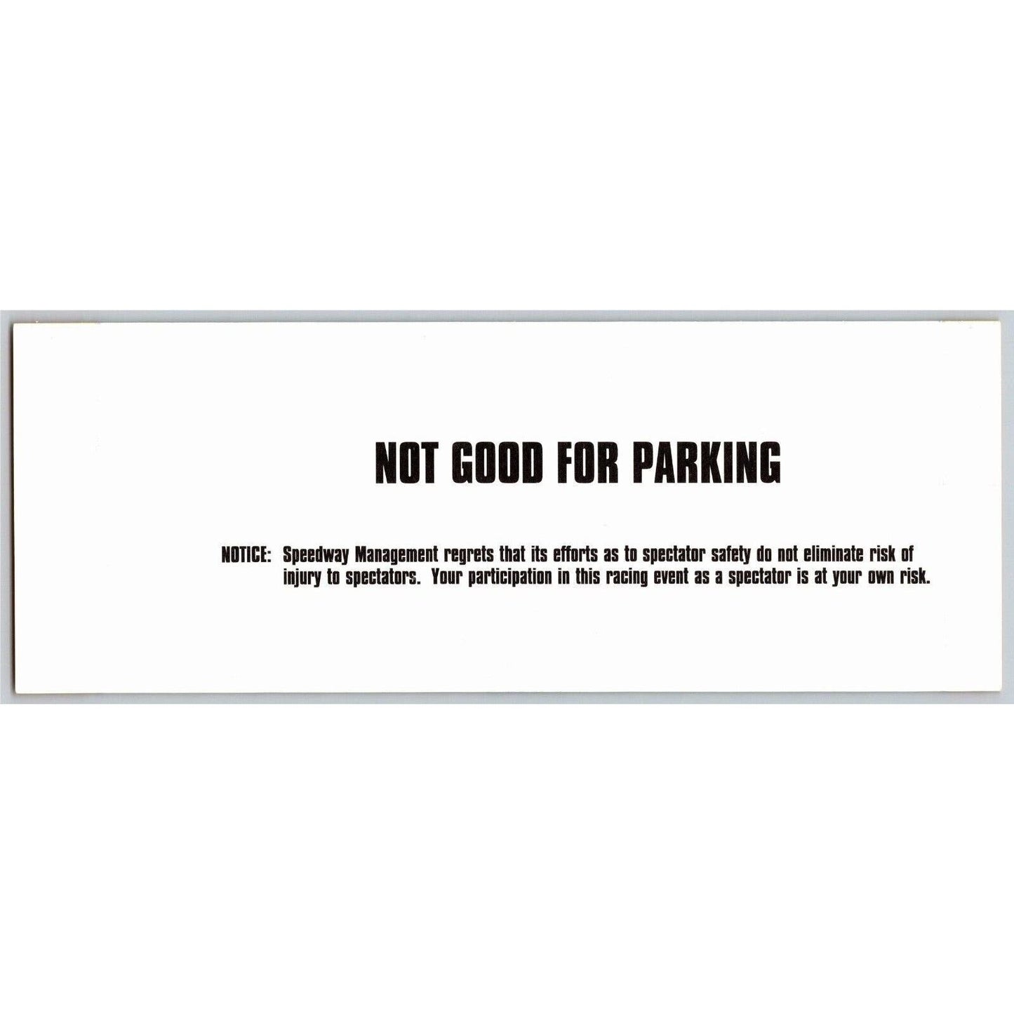 2000 Indy 500 (Sunday Bump Day Time Trials) Pagoda Terrace Unused Ticket IMS #91