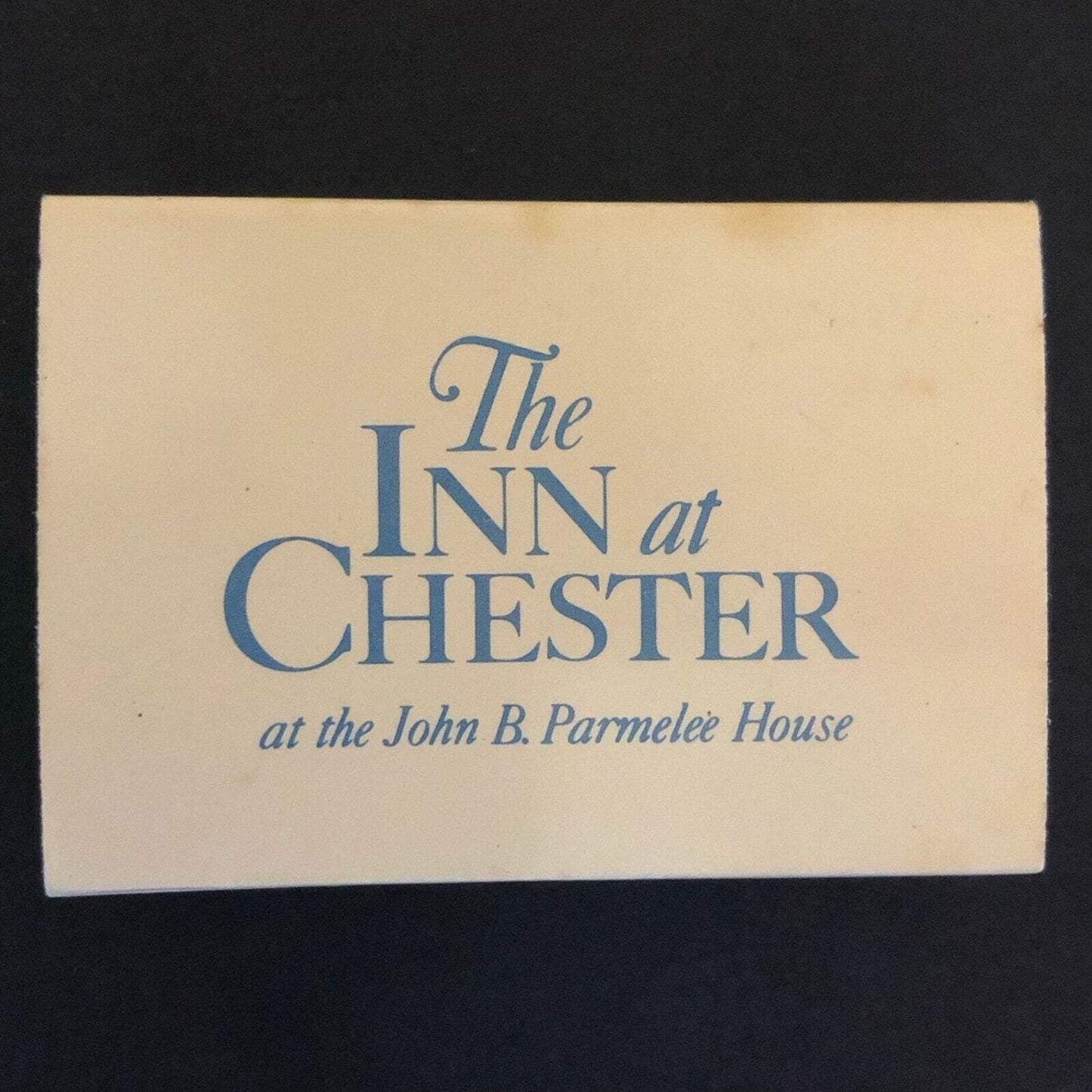 c1970-80 's Vintage Wooden Matchbox Matchbook "John B. Parmelee House" Chester