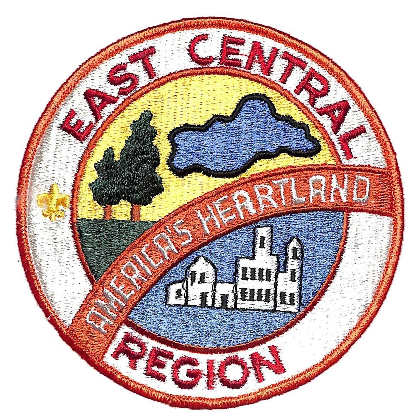 BSA Patch Large East Central Region "America's Heartland" 5 3/4" dia.