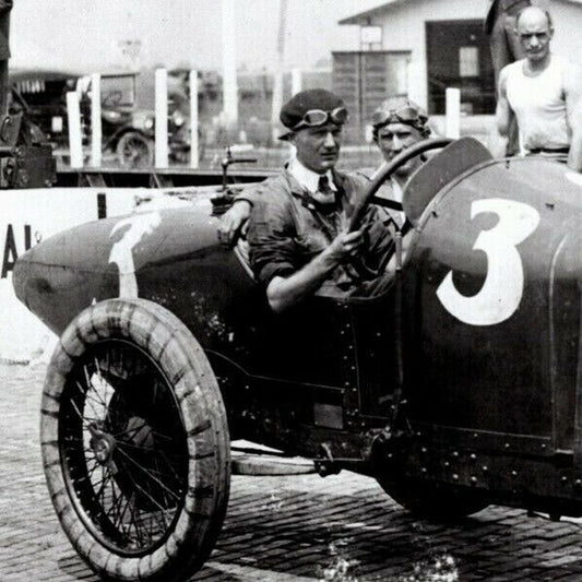 Howdy Wilcox Indy 500 Winner 1919 - 8 x 10 Glossy B&W Photograph VGC - Stamped