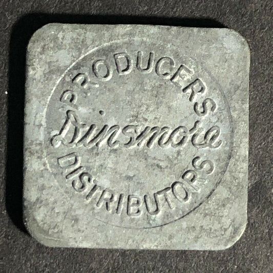 (Jacksonville, FL) Dinsmore (Dairy) 1 Quart Pasteurized Milk Token 18.8mm Zinc