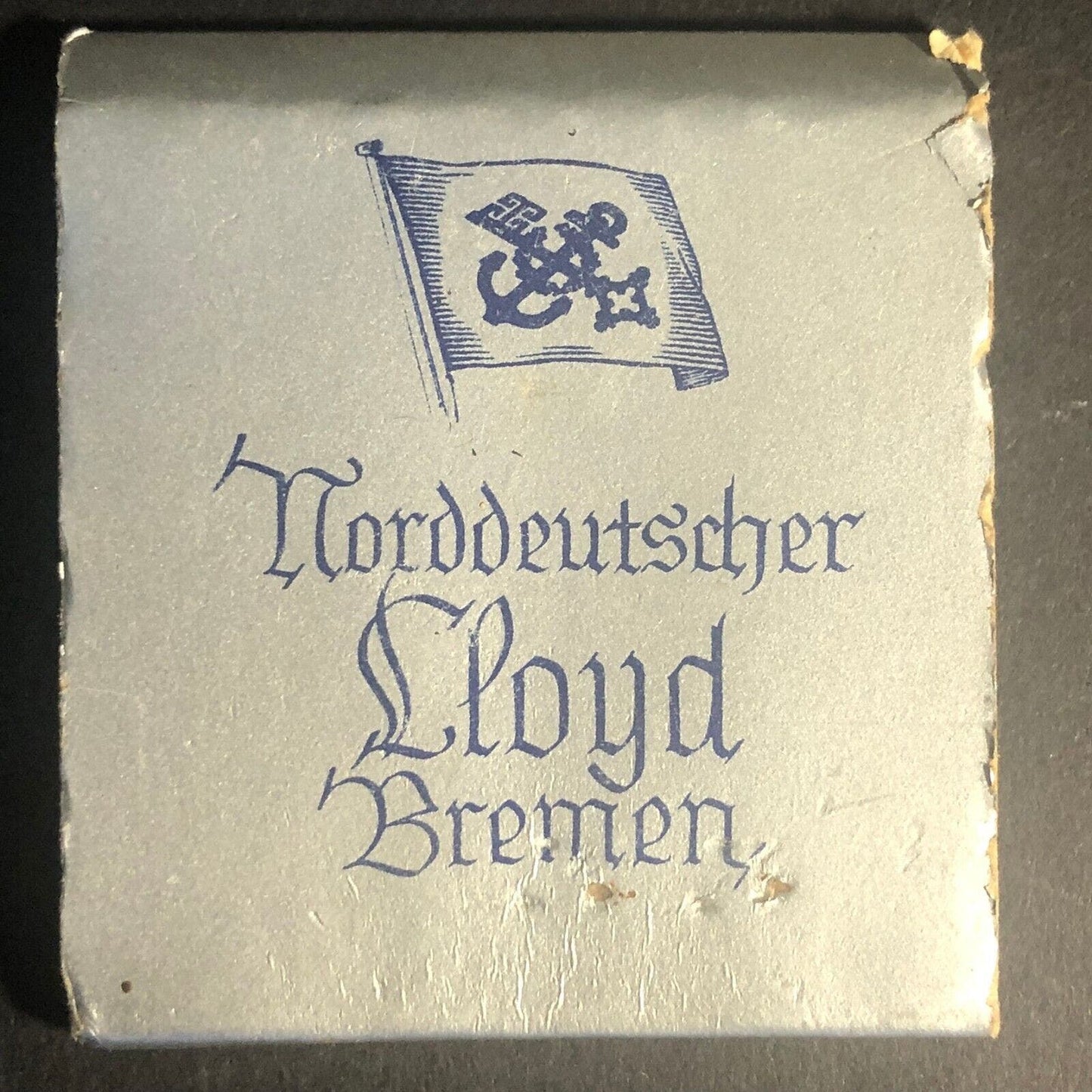 Norddeutscher Lloyd Bremen Full 20 Wooden Stick Matchbook c1940's ? Very Scarce
