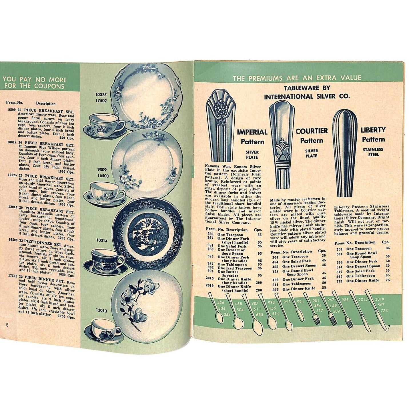 Red Scissors Coupon Plan "Valuable Premiums" Catalog / Booklet 37pp 1956 VGC