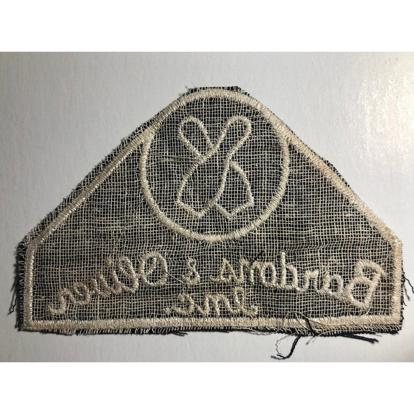 Bardons & Oliver (Lathes / Bowling) Vintage Embroidered Patch VGC c1950's-60's