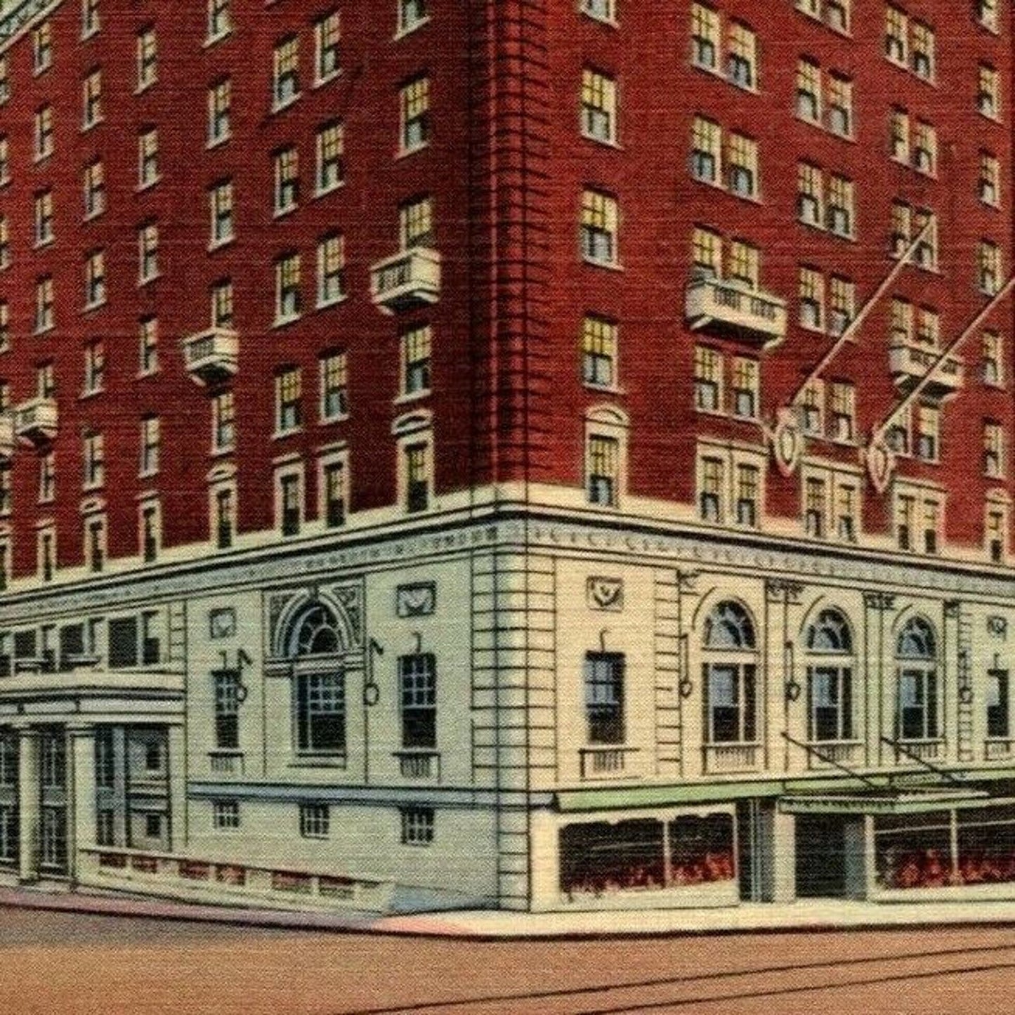 Vintage Linen Postcard George Washington Hotel, Washington , PA