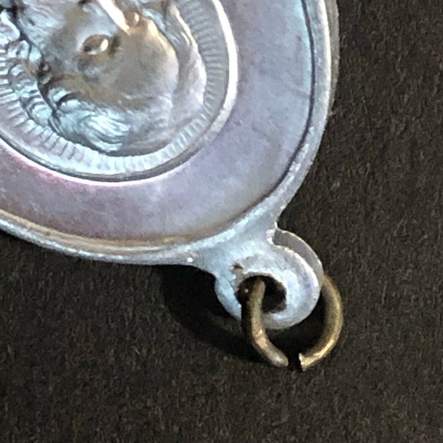 Vintage 34mm Aluminum "St. Joseph Pray for Us" Pendant / Token