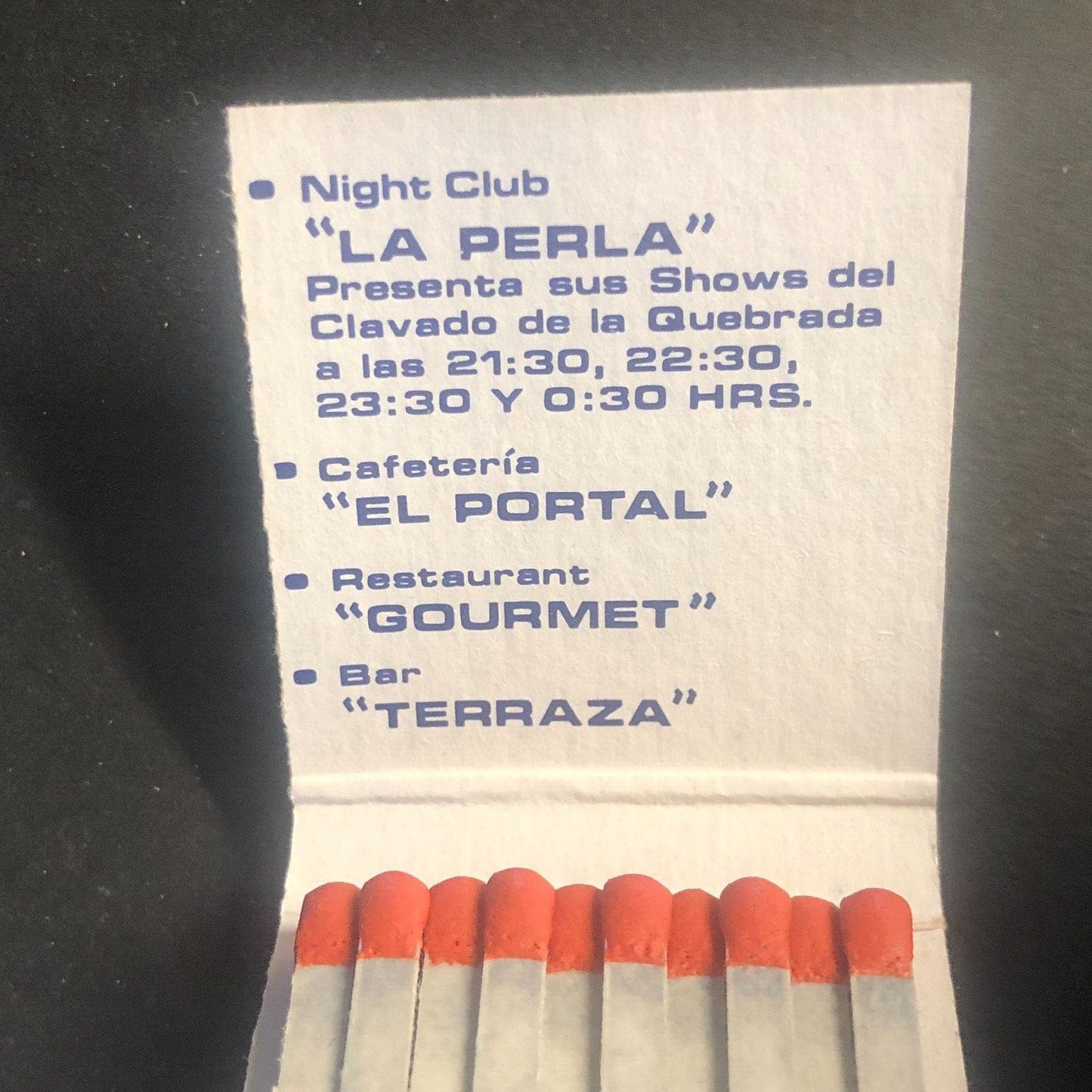 El Mirador Acapulco Mexico Vintage Full Matchbook c1960's-73 Scarce