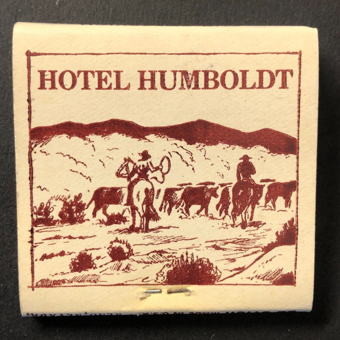 Hotel Humboldt Winnemucca, NV Casino Matchbook Lasso c1930's-40's VGC Scarce