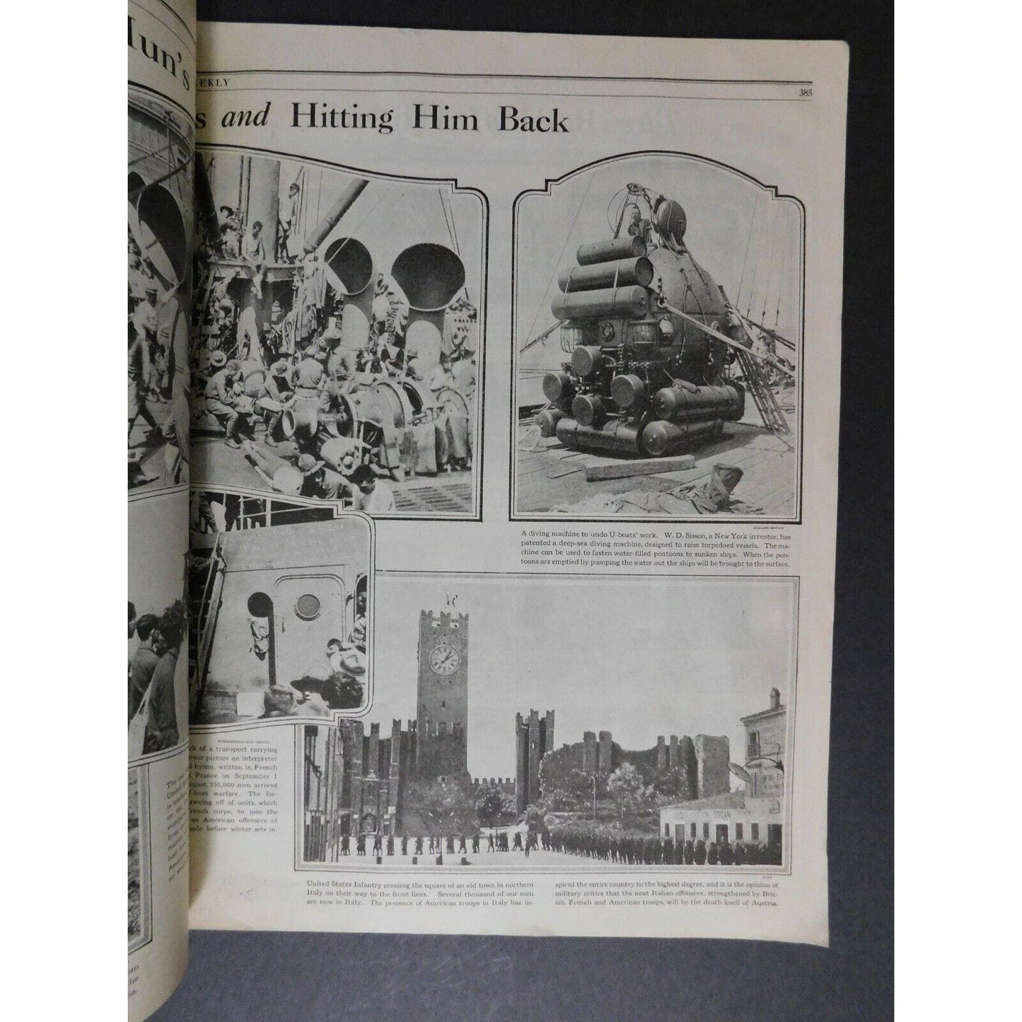 WWI Era Sept 21 1918 Leslie's "Shall We Sit at the Peace Table?" 28 pgs.