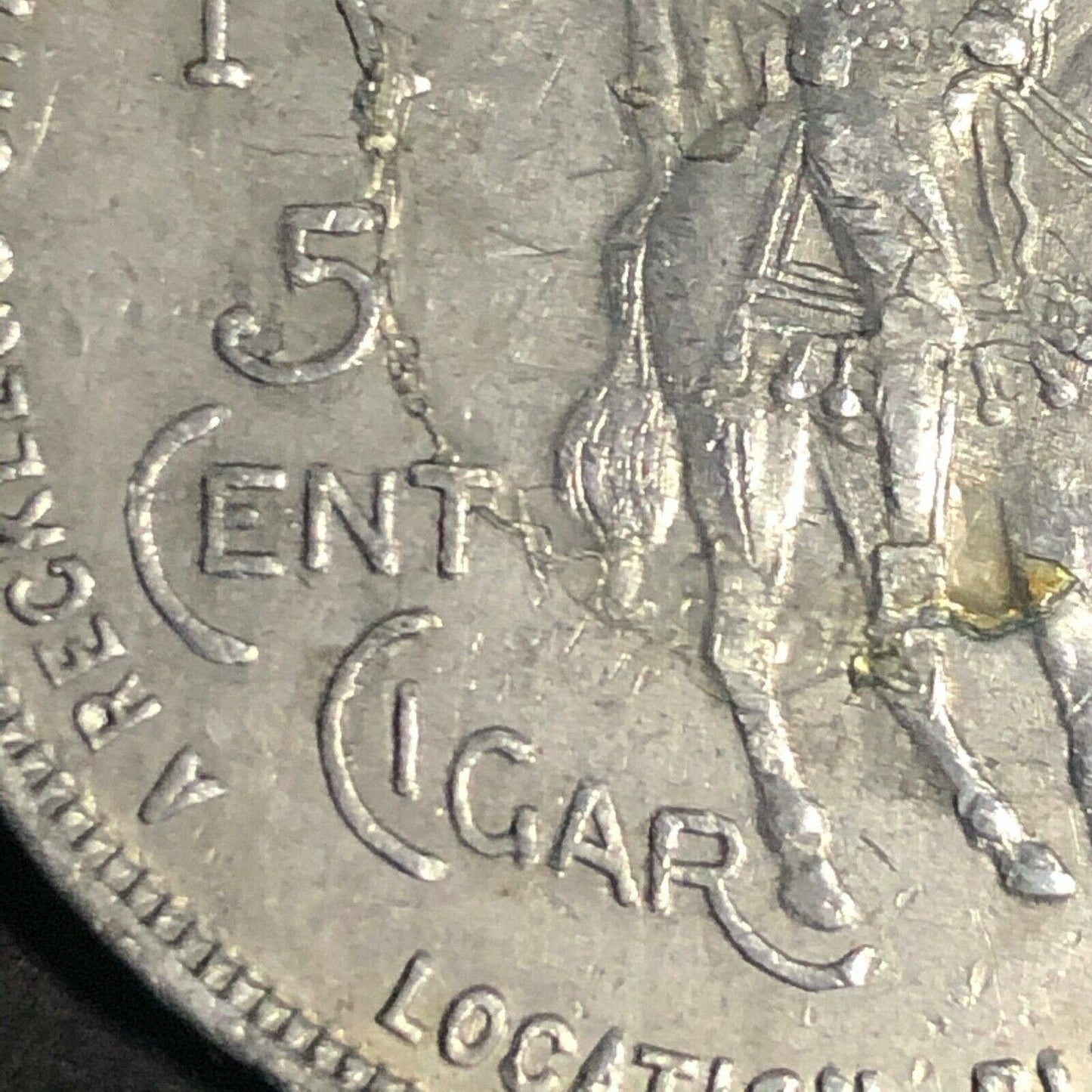 35.25mm Aluminum Potenate Ten Cent King of the Desert Cigar Token - Fauver