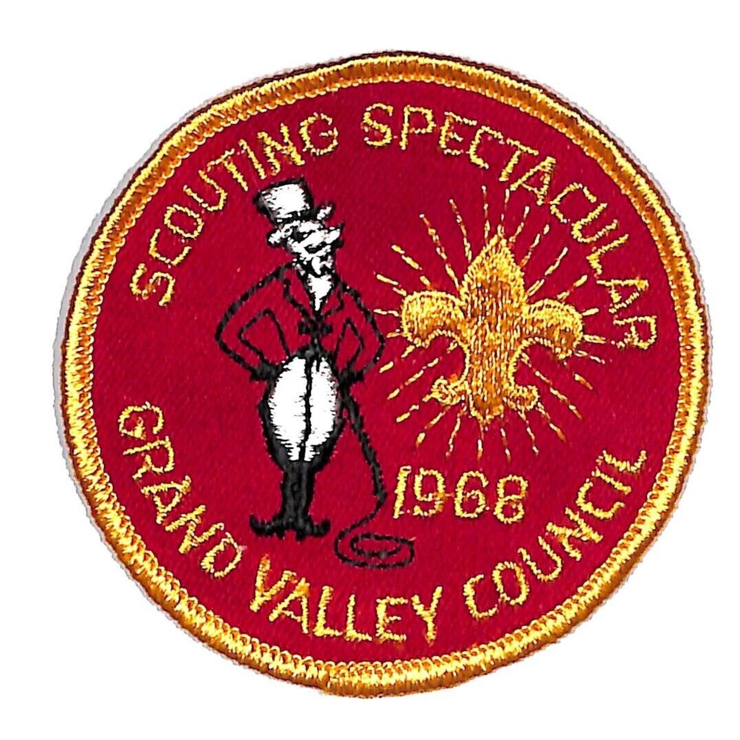 BSA Patch 1968 Scouting Spectacular Grand Valley Council Ringmaster VGC