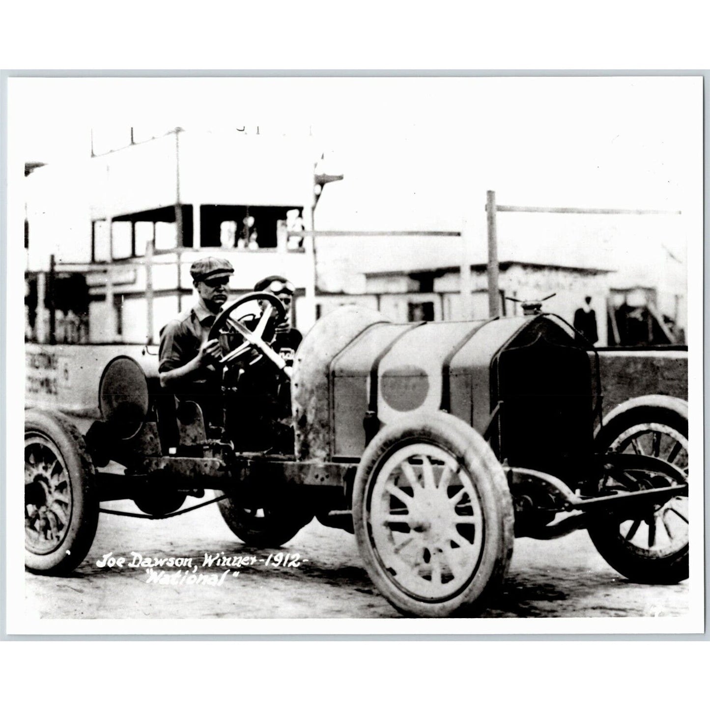 Joe Dawson Indy 500 Winner 1912 - 8 x 10 Glossy B&W Photograph VGC