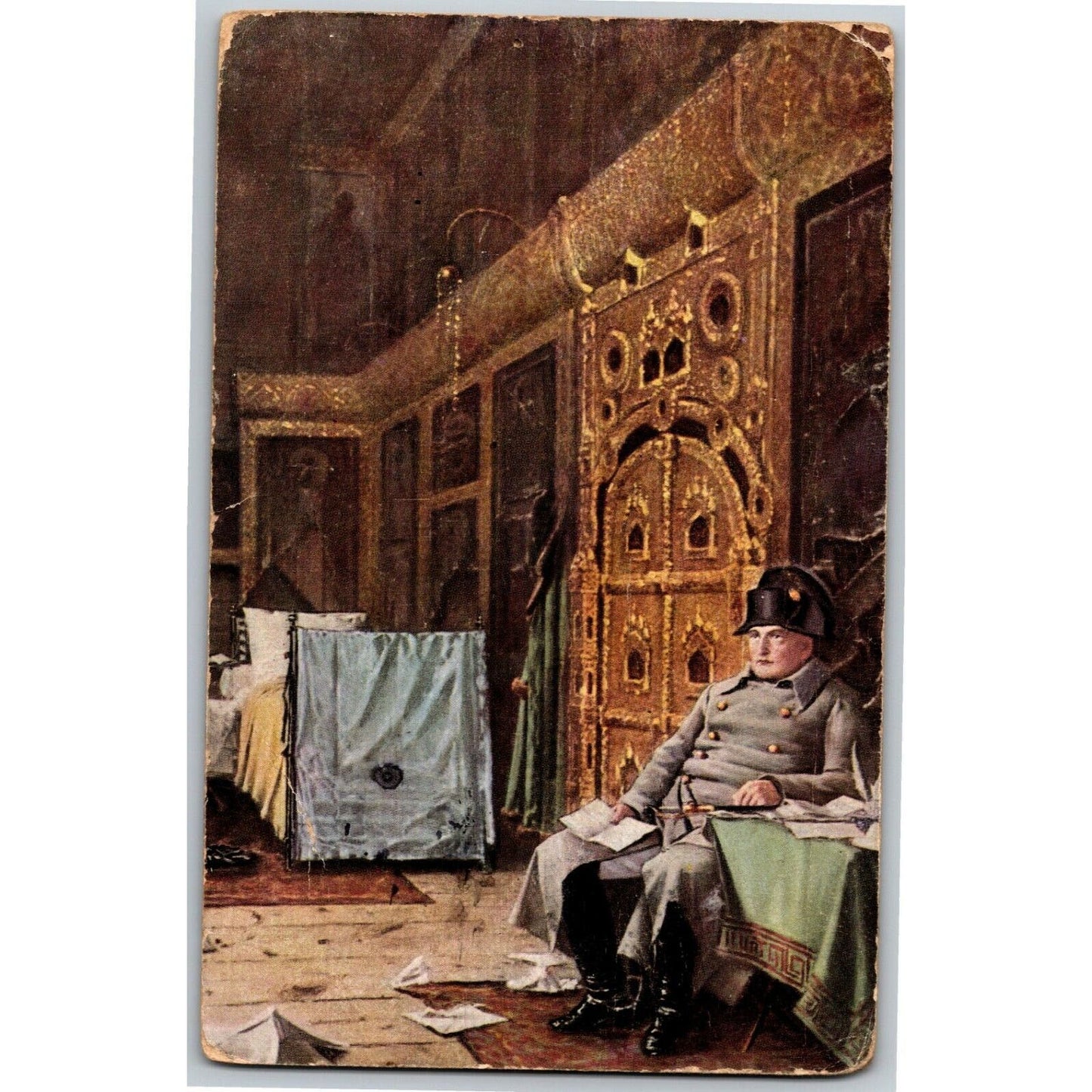c1907-16 Russian Postcard - Napoleon Bad News From France - Vasily Vereshchagin