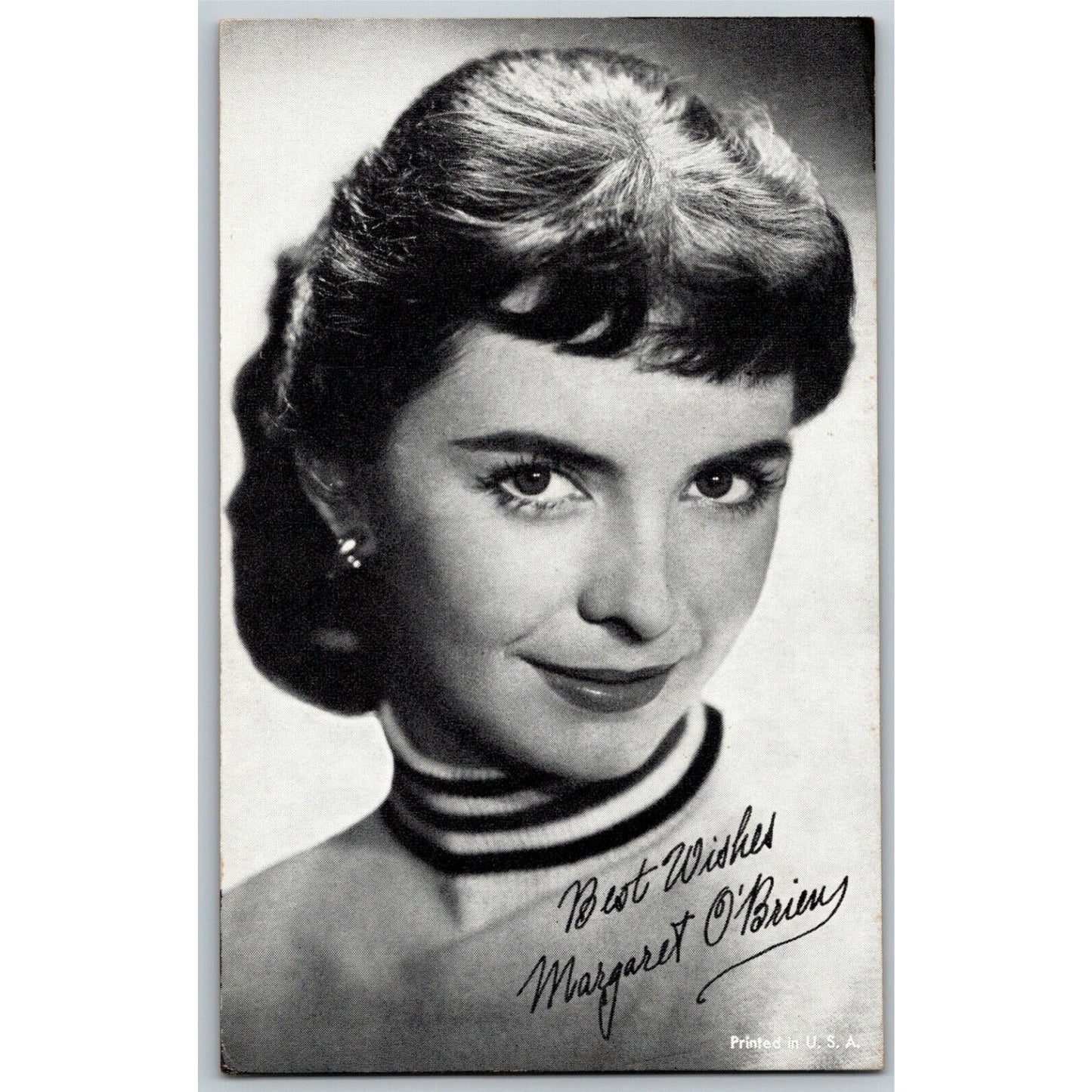Vintage Margaret O'Brian Actress Arcade Card - VGC